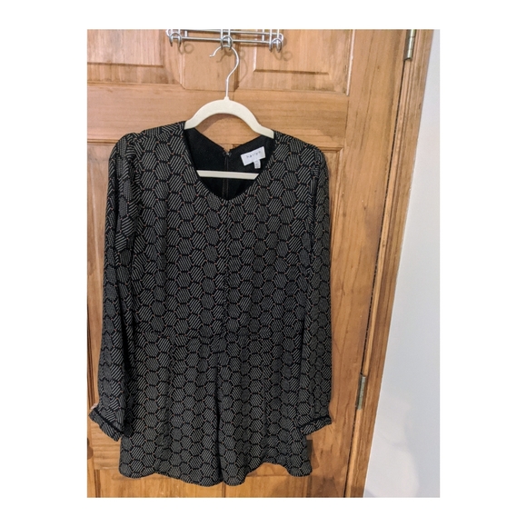 Anthropologie Harlyn Honeycomb Romper - Picture 2 of 4